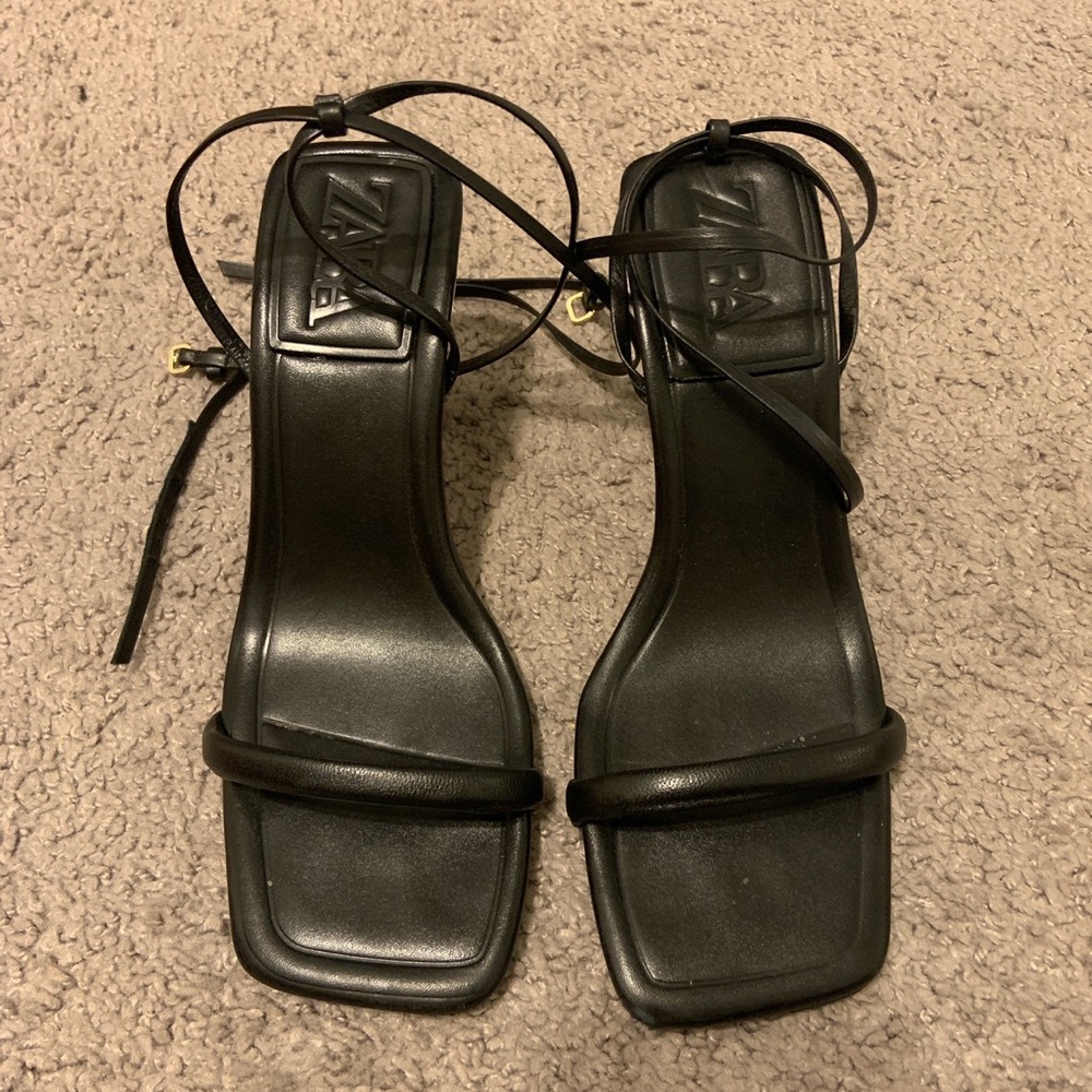 Zara Square Toed Heels